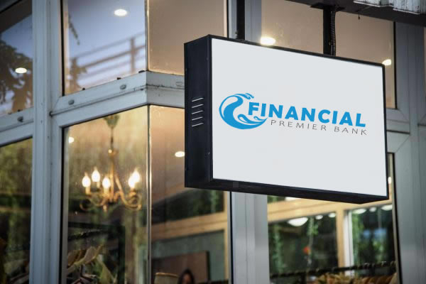 Sign mockup outside of a shop